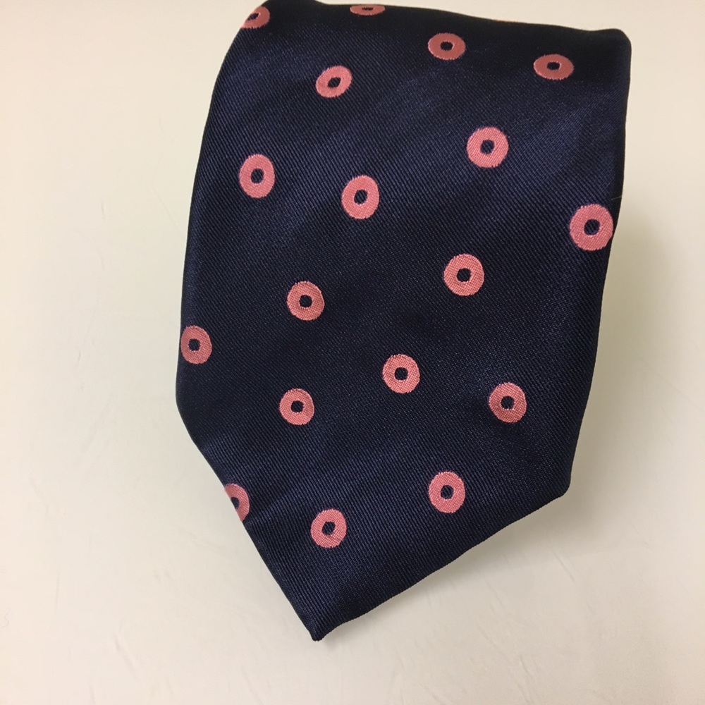 Villa Ponti Navy and Pink Tie